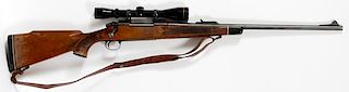 REMINGTON MODEL 700 BOLT ACTION RIFLE AND SCOPE