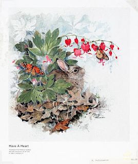 WILD LIFE GROUPING LITHOGRAPHS AND PHOTOGRAPH FIVE