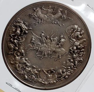 JOHN PINCHES' WATERLOO OLYMPIC STYLE SILVER MEDAL