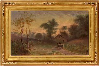 OIL ON CANVAS 19TH C