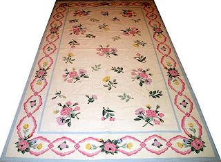 FRENCH STYLE FLAT WOVEN CARPET