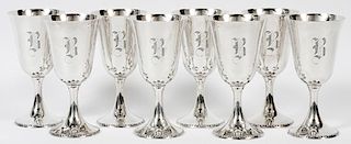 FRANK M. WHITING & CO. STERLING GOBLETS