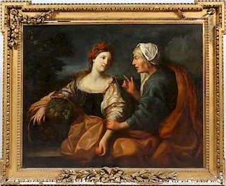 AFTER ABRAHAM BLOEMAERT OLD MASTER OIL ON CANVAS