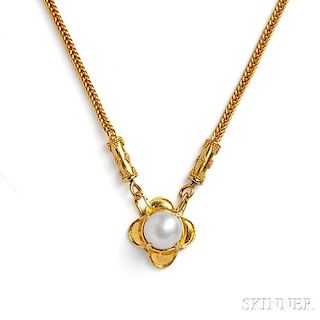 22kt Gold and Cultured Pearl Necklace, Maija Neimanis
