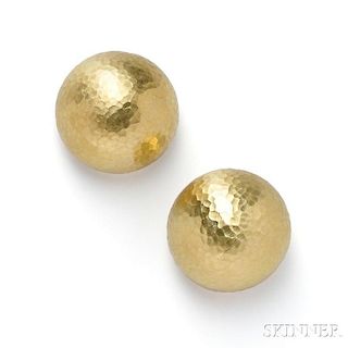 18kt Gold Earclips, Paloma Picasso, Tiffany & Co.