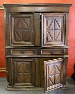 18th Century Spanish 2 Piece Cabinet.