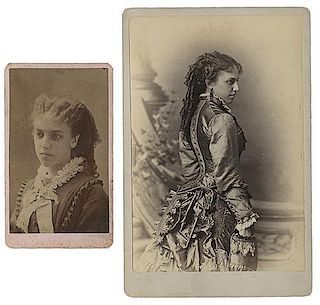Two Cabinet Card Portraits of Raymond's Mother