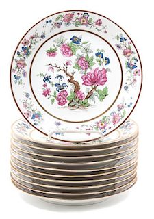 A Set of Eleven Limoges Dinner Plates Diameter 8 3/8 inches.