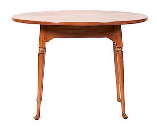 A Queen Anne Style Tavern Table Height 23 1/4 inches.