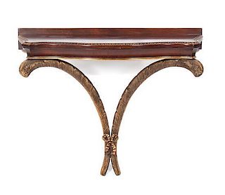 A Regency Style Console Table Height 25 inches.