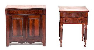An American Mahogany Cabinet Height of cabinet 29 x width 29 x depth 15 1/2 inches.