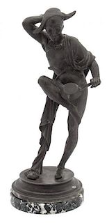 A Bronze Figure Height 15 inches.