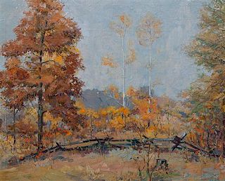 Ross, (20th century), Autumn Landscape, 1930