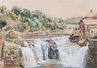 Frank Myers Boggs, (American, 1855-1926), Genesee Falls, Rochester, N.Y.