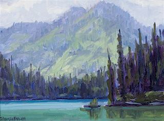 Thomas English, (American, b. 1949), Allyson's Lake, together with another (two works)