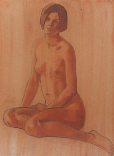 Carl Robert Holty, (American, 1900-1973), Nude