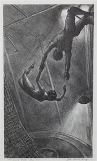 John Steuart Curry, (American, 1897-1946), The Missed Leap, 1934