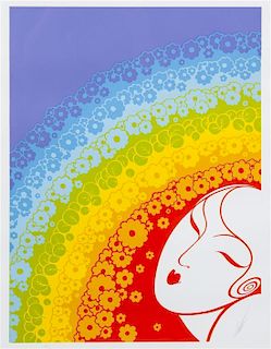 Erte, (French, 1892-1990), Rainbow in Blossom, 1977