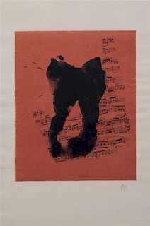 Robert Motherwell, (American, 1915-1991), Music for J. S. Bach, 1989