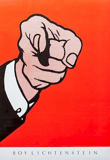 After Roy Lichtenstein, (American, 1923-1997), Finger Pointing