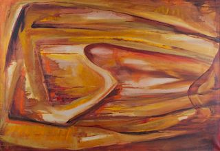 Edmund Spiro Abstract Oil on Canvas
