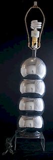George Kovacs Chrome Stacked Sphere Lamp