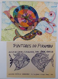 Chico da Silva Watercolor on Paper & Poster
