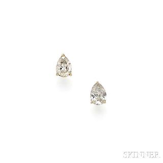 18kt Gold and Diamond Earstuds