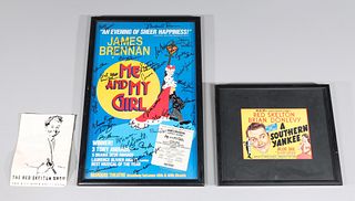 Group of Three Vintage Hollywood and Broadway Memorabilia, Signed