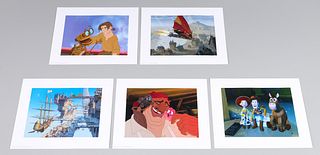 Group of Five Disney Lithographs, Treasure Planet, Toy Story 2