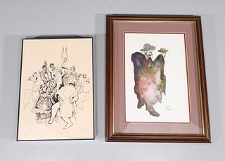 Group of Two Judaica Artworks