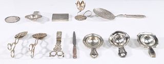 Group of Twelve Silver Collection, Antique English, Danish