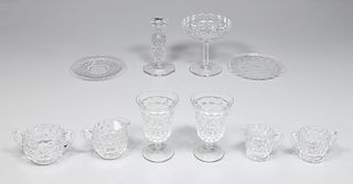 Group of Ten Fostoria American Pattern Glass