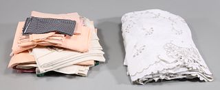 Large Group of Assorted Vintage Table Linens, Tablecloths, Napkins