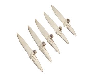 A group of William Spratling sterling silver fruit knives