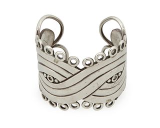 A William Spratling silver cuff bracelet