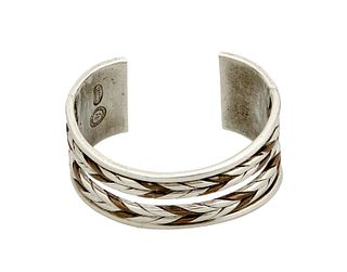 A William Spratling silver and copper cuff bracelet