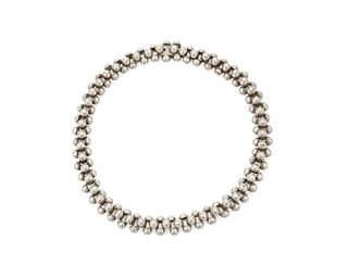 A William Spratling silver caviar necklace