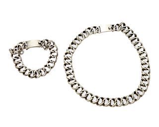 A set of Margot de Taxco sterling silver jewelry