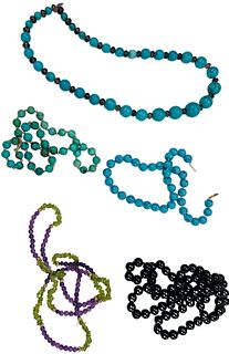 Various Gem necklaces