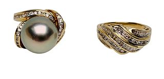 Pearl And Diamond Ring