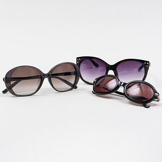 Pair of Kata of Sunglasses, a Pair Inset with Star Motif, and a Pair of Bottega Veneta Sunglasses