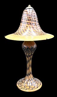 Swallowtail Studios Art Glass Table Lamp
