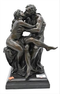 Louis Gossin Bronze Sculpture "Lovers"