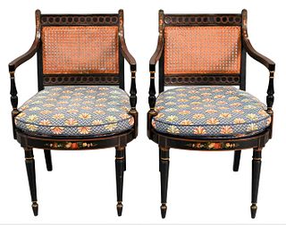 Two Painted Armchairs