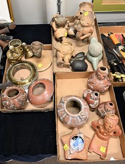 Three Tray Lots of South American and Pre-Columbian Narino Pieces
