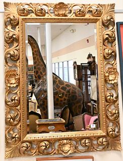 Large Contemporary Rococo Gilt Framed Mirror