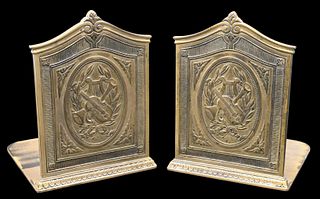 Pair of Bronze Tiffany & Company Bookends