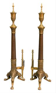 Pair of Brass Andirons
