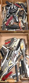 Two Box Lots of Pocket and Buck Knives